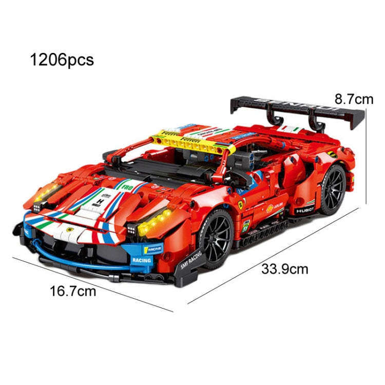 SEMBO 701950 1:14 Sports Racing Car Model Building Blocks Puzzle Assembly Children Toy - Building Blocks by SEMBO | Online Shopping UK | buy2fix