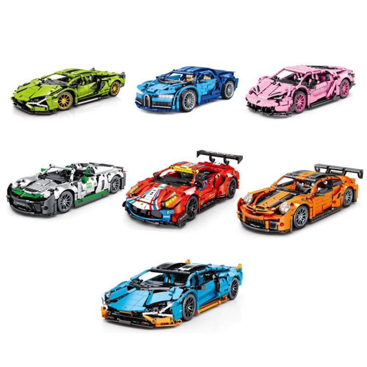 SEMBO 701950 1:14 Sports Racing Car Model Building Blocks Puzzle Assembly Children Toy - Building Blocks by SEMBO | Online Shopping UK | buy2fix