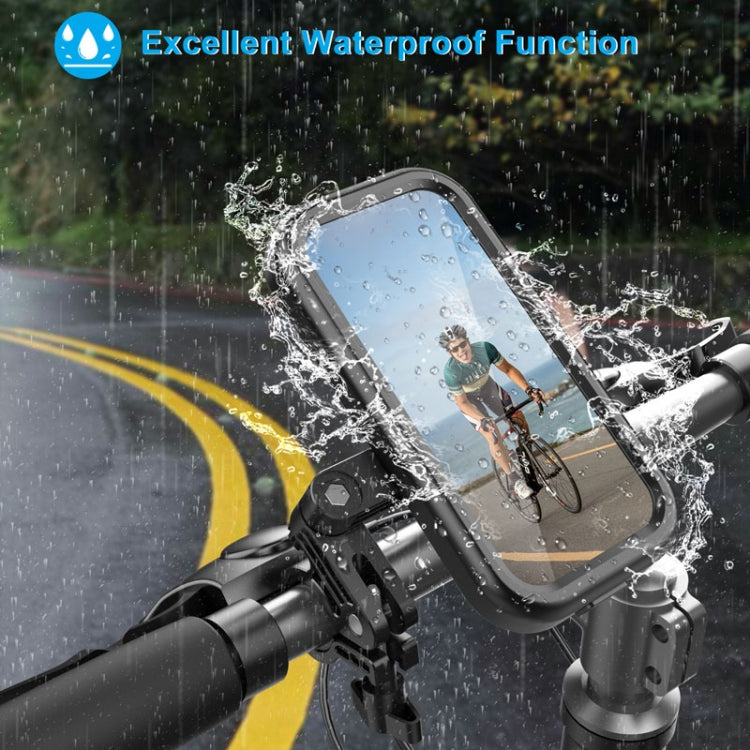 Waterproof Motorcycle Bicycle Cell Phone Holder 360 Rotating Riding Navigation Holder, Model: Handlebar - Holder by buy2fix | Online Shopping UK | buy2fix