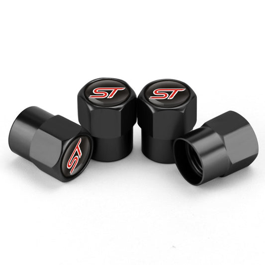 4pcs /Set Car Valve Cap Motorcycle Tire Decoration, Color: Black - Tire Valve Caps by buy2fix | Online Shopping UK | buy2fix