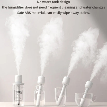 JisuLife JB07 Wireless High Mist Portable Humidifier, No Water Tank, Color: White 2200mAh - Air Purifiers & Accessories by JisuLife | Online Shopping UK | buy2fix