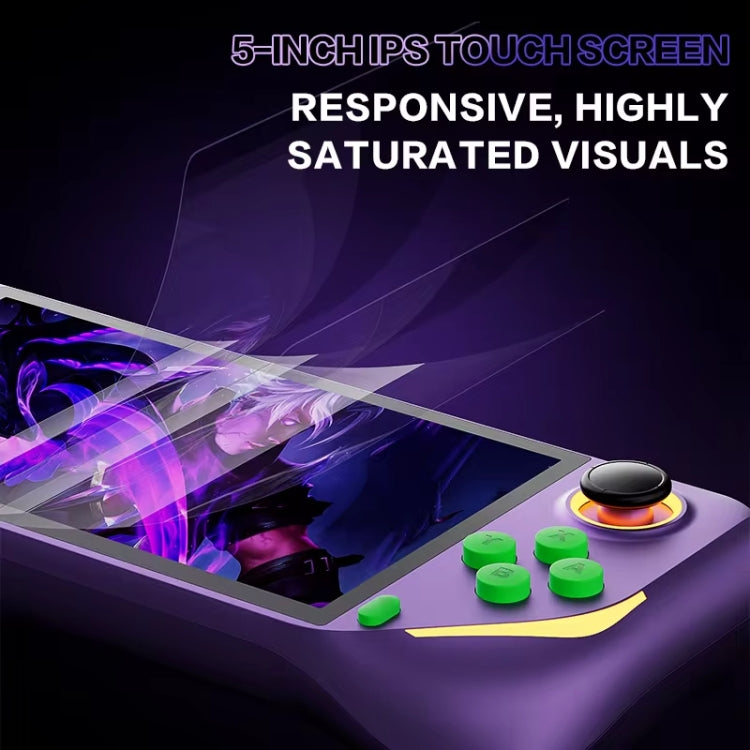 2+32G FC Joystick Dual System Handheld Game Console GBA Game Console, Color: Purple With Gamepad - Pocket Console by buy2fix | Online Shopping UK | buy2fix