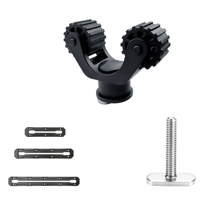 Canoe Paddle Fishing Rod Holder Rail Bracket Kayak Accessories, Specification: 25 Roller Paddle Clamp - Marine Accessories & Parts by buy2fix | Online Shopping UK | buy2fix