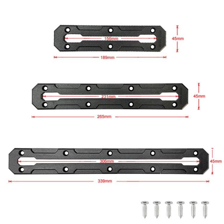 Canoe Paddle Fishing Rod Holder Rail Bracket Kayak Accessories, Specification: 6x25mm T-bolt - Marine Accessories & Parts by buy2fix | Online Shopping UK | buy2fix