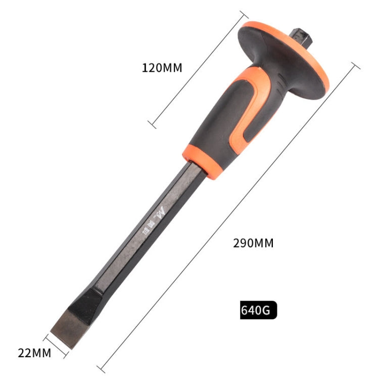 MYTEC Upgraded Flat 290mm Forged Hexagonal Rod Chisel Big Top Cap Industrial Grade Forged Steel Chisel - Others by MYTEC | Online Shopping UK | buy2fix