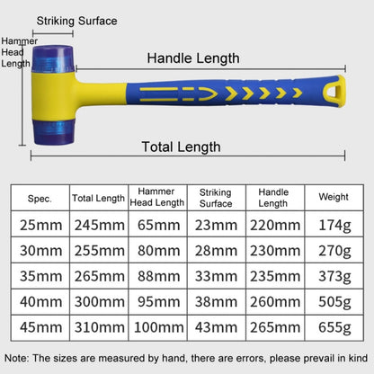 30mm Removable Floor Tile Installation Soft Hammer Door Window Hammer - Hammer by buy2fix | Online Shopping UK | buy2fix