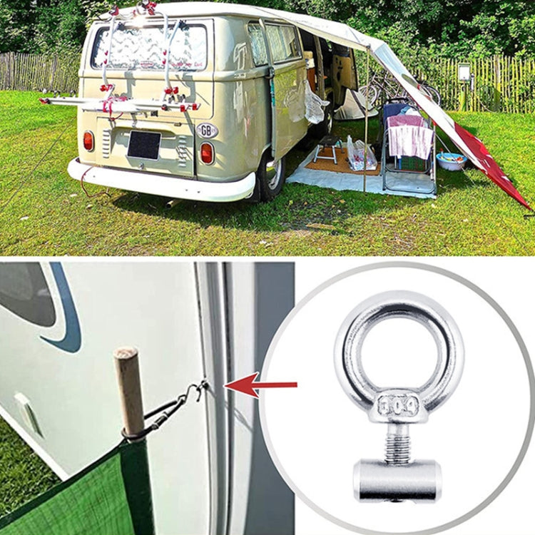 RV Sunshade 304 Stainless Steel Slide Rail Ring, Specifications: 2pcs M4 Ring + Cylinder - Marine Accessories & Parts by buy2fix | Online Shopping UK | buy2fix