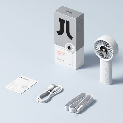 JisuLife Life4 Handheld Portable Small Rechargeable Fan, Battery Capacity: 3600mAh Gray - Electric Fans by JisuLife | Online Shopping UK | buy2fix