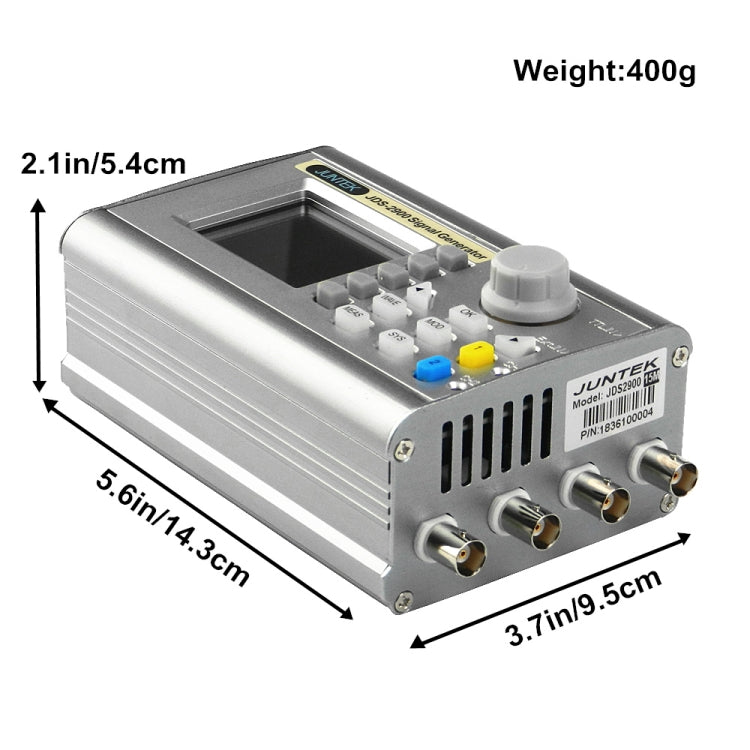 JUNTEK Programmable Dual-Channel DDS Function Arbitrary Waveform Signal Generator, Frequency: 60MHz(EU Plug) - Other Tester Tool by buy2fix | Online Shopping UK | buy2fix