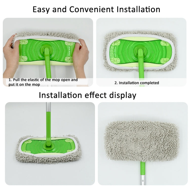 For Swiffer Sweeper and Other 10-inch Flat Mop Replacement Pads Stripe Gray - Handheld Cleaner & Mops by buy2fix | Online Shopping UK | buy2fix