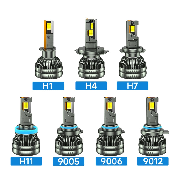 18 LED Three Copper Tube Aluminum Alloy Waterproof Thick Car Headlights, Bulb: H1 - LED Headlamps by buy2fix | Online Shopping UK | buy2fix