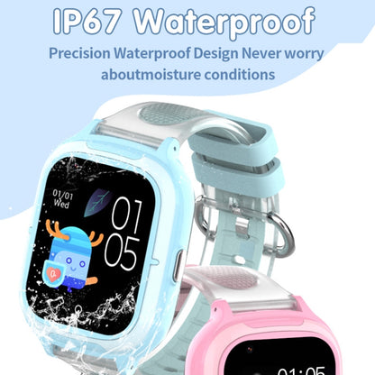 4G Kids Smart Phone Positioning Watch IP67 Waterproof / Video / Voice Calling(Blue) - Smart Watches by buy2fix | Online Shopping UK | buy2fix