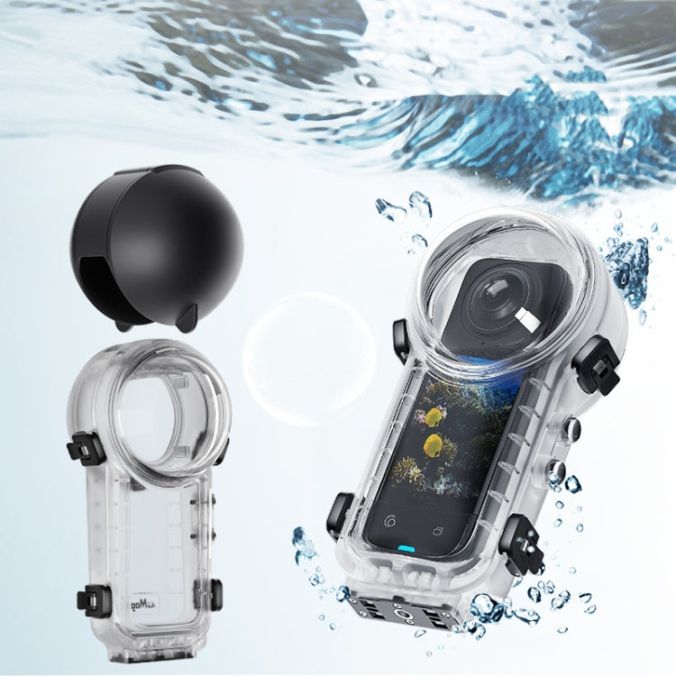 For Insta360 X4 aMagisn 50m Depth Waterproof Protective Case Quick Release Invisible Diving Cover - Case & Bags by aMagisn | Online Shopping UK | buy2fix