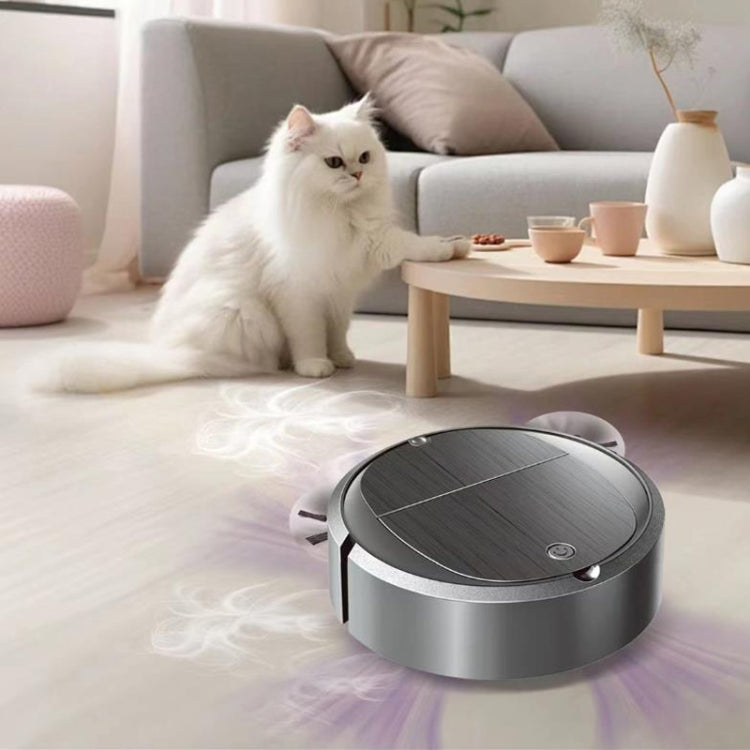 Intelligent Sweeper Robot Home Automatic 3 In 1 Integrated Cleaning Machine Vacuum Cleaner, Style: Battery White - Robot Vacuum Cleaner by buy2fix | Online Shopping UK | buy2fix