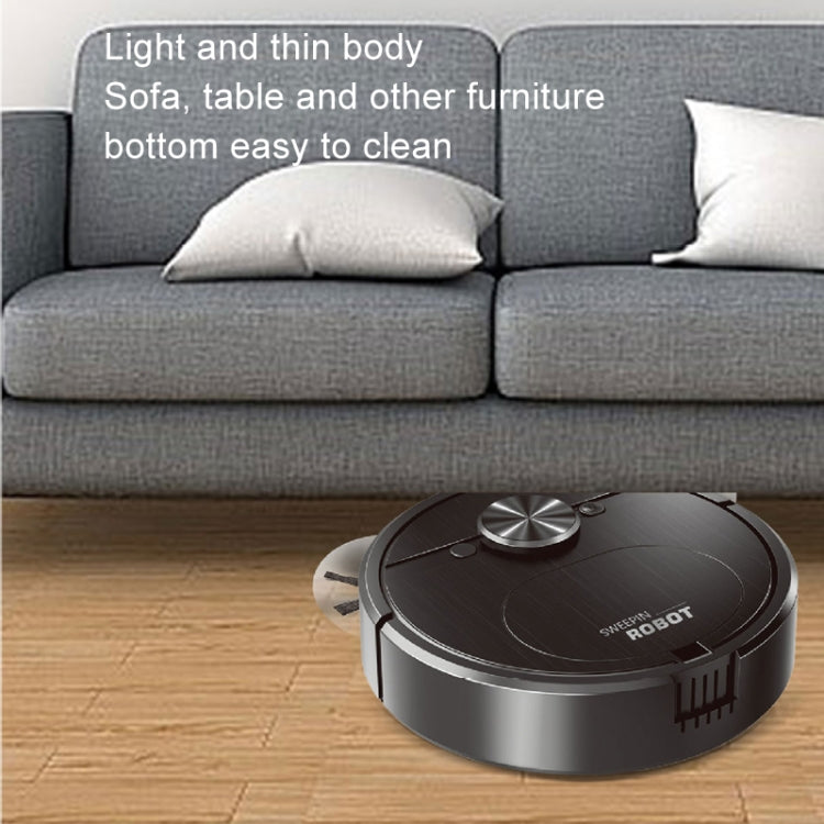 Automatic Smart Sweeping Robot Rechargeable Home 3 In 1 Floor Cleaner(Black) - Robot Vacuum Cleaner by buy2fix | Online Shopping UK | buy2fix