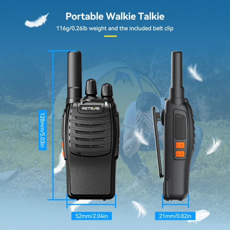 RETEVIS H777 16 Channels Compact Portable Handheld Walkie Talkie With Charging Base, Style: FRS - Handheld Walkie Talkie by RETEVIS | Online Shopping UK | buy2fix