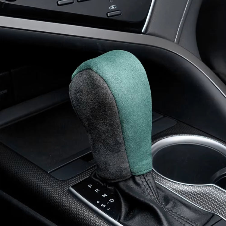 Suede Automatic Manual Gear Lever Cover(Green) - Shift Knob by buy2fix | Online Shopping UK | buy2fix