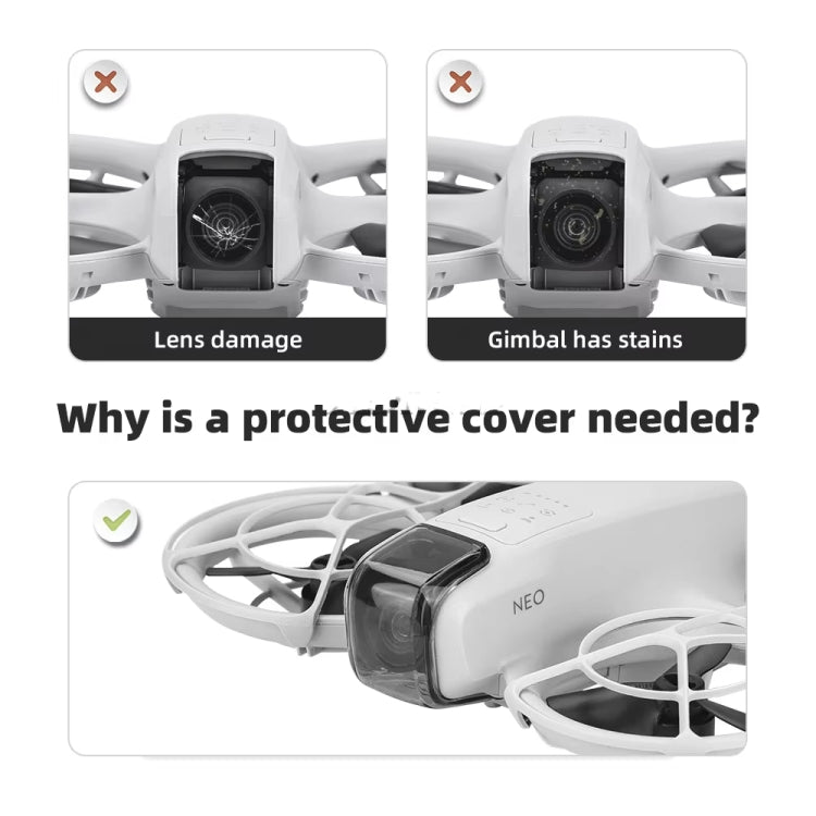 For DJI Neo Lens Protection Cover Gimbal Camera Dustproof Lens Cap - Others by buy2fix | Online Shopping UK | buy2fix