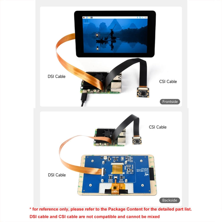 Waveshare For Raspberry Pi 5 22Pin to 15Pin DSI FPC Flexible Cable, Spec: 500mm - Raspberry Pi Accessories by Waveshare | Online Shopping UK | buy2fix