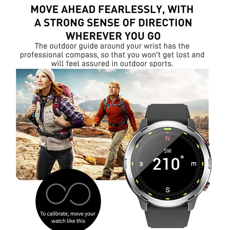 Outdoor GPS Sport Watch 1.32inch HD Round Screen Multi Sport Mode Smartwatch(Black) - Smart Watches by buy2fix | Online Shopping UK | buy2fix