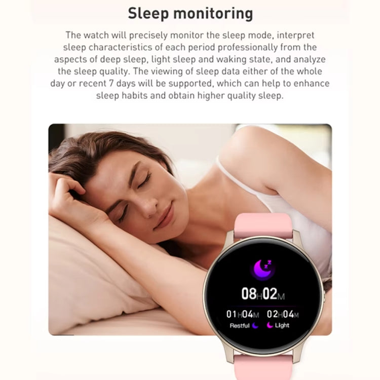 Bluetooth Talk Smartwatch Multi-Function Monitor Heart Rate / Blood Pressure / Blood Oxygen / Sleep(Pink) - Smart Watches by buy2fix | Online Shopping UK | buy2fix