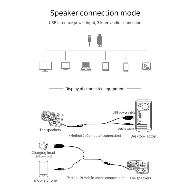 K1 Mini Desktop Computer Wired Speakers USB Subwoofer Speaker, Color: Standard Edition Purple -  by buy2fix | Online Shopping UK | buy2fix