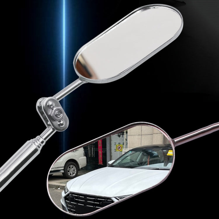 Car Universal Folding Telescopic Inspection Mirror Underbody Inspection Endoscope(Oval) - Inspection Tools by buy2fix | Online Shopping UK | buy2fix