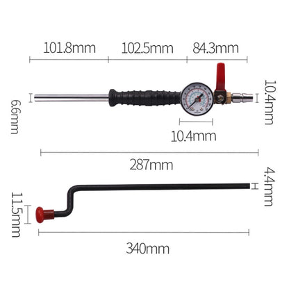 Car Tire Hand-crank Fast Inflation Rod Universal Air Filling Rod With Meter - Inflatable Pump by buy2fix | Online Shopping UK | buy2fix