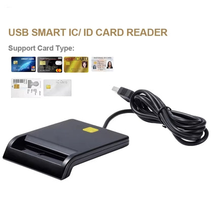 USB 2.0 IC Card / Bank Card / ID Card / SD Card Smart Reader(No Disc) -  by buy2fix | Online Shopping UK | buy2fix