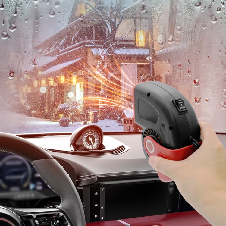 Portable Car Heater Small Fan Defogger, Color: 24V Red - Heating & Fans by buy2fix | Online Shopping UK | buy2fix