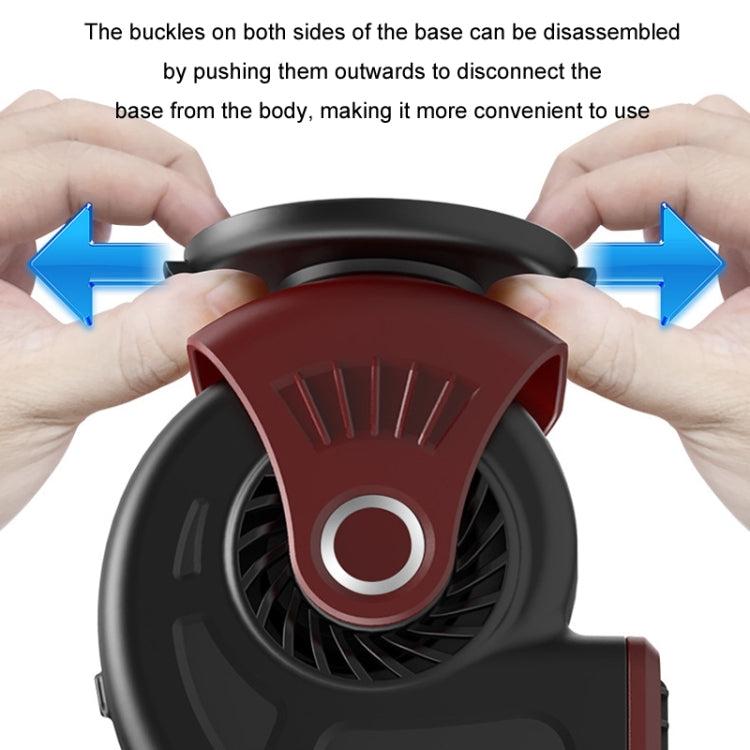 Portable Car Heater Small Fan Defogger, Color: 24V Black - Heating & Fans by buy2fix | Online Shopping UK | buy2fix