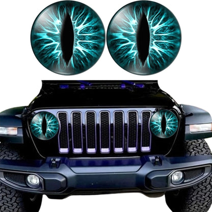 1pair Beast Eyes Headlight Decorative Stickers Off-Road Vehicle Front Lights Stereo Decals, Style: 9 - Lamp Decoration by buy2fix | Online Shopping UK | buy2fix