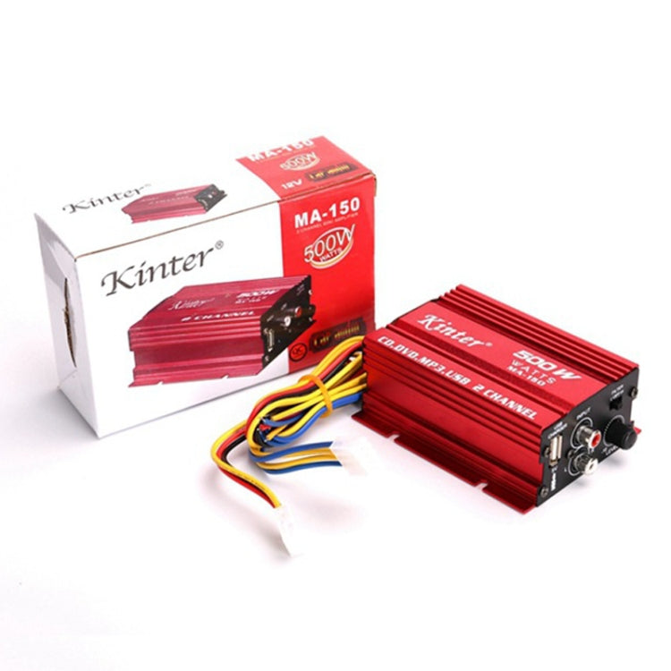 Kinter MA-150 Car Audio / Video 12V 2.0 Channel Mini Amplifier - Car Amplifiers by buy2fix | Online Shopping UK | buy2fix