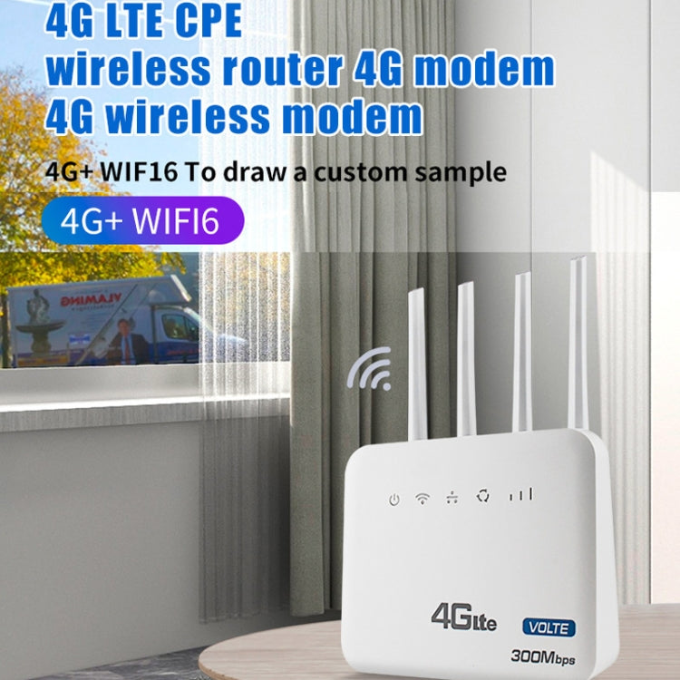 American Version 4G WiFi6 VOLTE CPE Wireless SIM Card Router With RJ45+RJ11, US Plug - Wireless Routers by buy2fix | Online Shopping UK | buy2fix