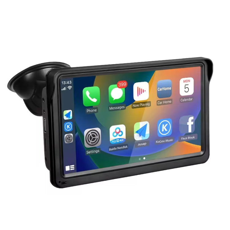 7 Inch Bluetooth 5.0 Portable CarPlay Monitor, Specifications: Display - Car MP3 & MP4 & MP5 by buy2fix | Online Shopping UK | buy2fix