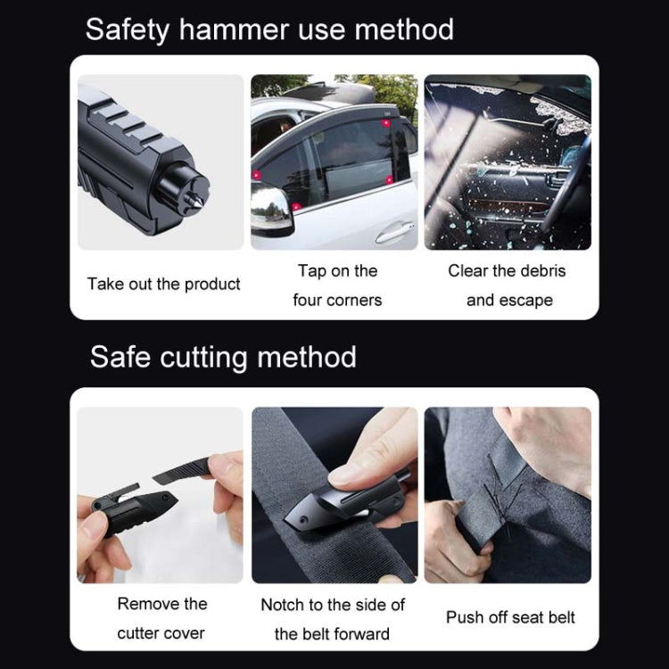 9721 Car Multifunctional Emergency Escape Window Breaking Safety Hammer - Emergency Hammer by buy2fix | Online Shopping UK | buy2fix