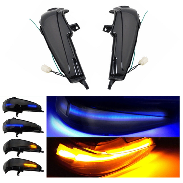 For Honda Civic MK8 Car Dynamic LED Water Flow Turn Signal Rearview Mirror Lights, Color: Blue Yellow Light - Arrow Turn Lights by buy2fix | Online Shopping UK | buy2fix