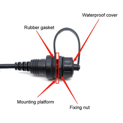 Type-C 2.0  0.3m Male To Female Extension Cable Car Waterproof Wire - DIY Cables by buy2fix | Online Shopping UK | buy2fix