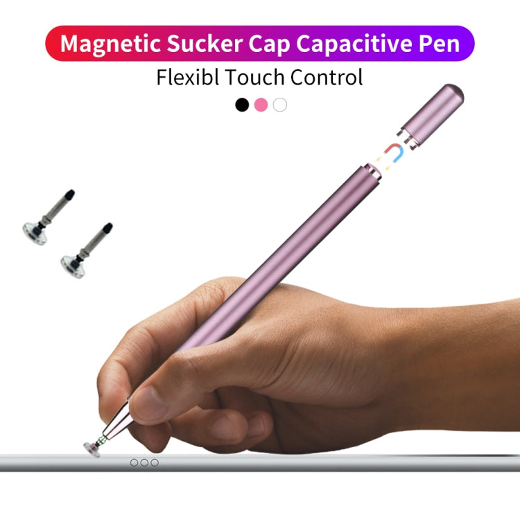 JD01 Universal Magnetic Pen Cap + Disc + Spare Pen Head Stylus Pen for Smart Tablets and Mobile Phones(Rose Gold) - Stylus Pen by buy2fix | Online Shopping UK | buy2fix