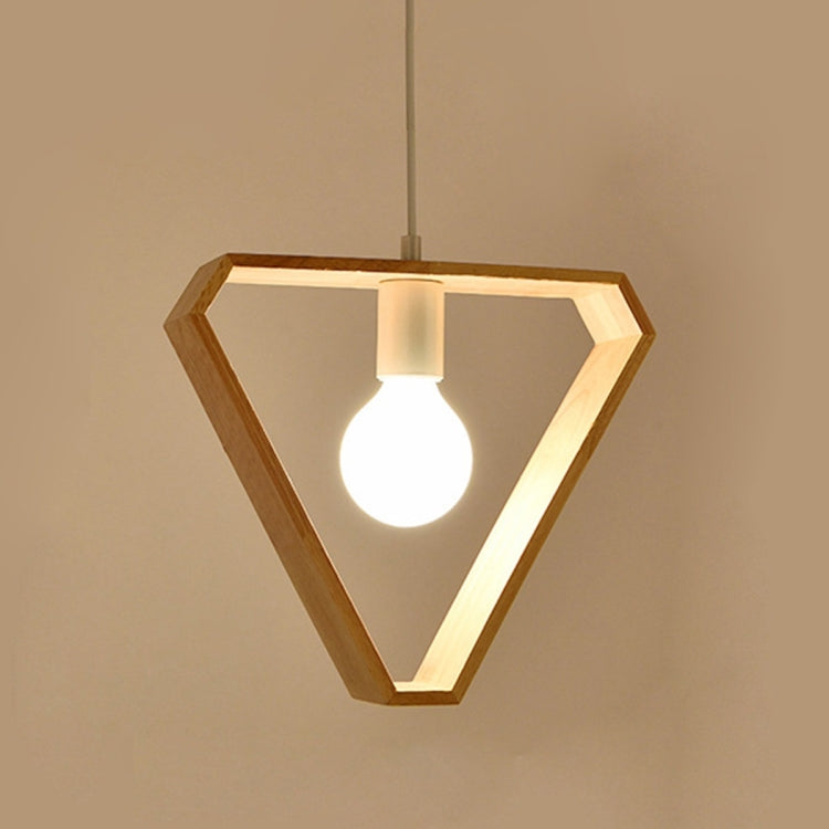 Home Decoration Personality Creative Simple Solid Wood Geometric Pendant Lights (Triangle) - Celling Lights & Chandeliers by YWXLight | Online Shopping UK | buy2fix