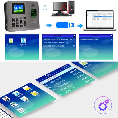 Realand AL325D Fingerprint Time Attendance with 2.4 inch Color Screen & ID Card Function & WiFi & Battery - Attendance System by Realand | Online Shopping UK | buy2fix