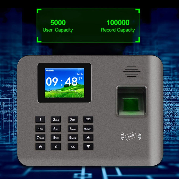 Realand AL325D Fingerprint Time Attendance with 2.4 inch Color Screen & ID Card Function & WiFi & Battery - Attendance System by Realand | Online Shopping UK | buy2fix