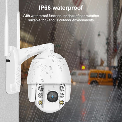 QX2 1080P HD 360 Degrees Panoramic WiFi Day and Night Full-color Waterproof Smart Camera, Support Motion Detection / Two-way Voice / TF Card, UK Plug - Security by buy2fix | Online Shopping UK | buy2fix