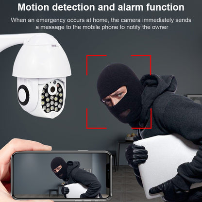QX17 2 Million Pixels WiFi High-definition Surveillance Camera Outdoor Dome Camera, Support Night Vision & Two-way Voice & Motion Detection(US Plug) - Security by buy2fix | Online Shopping UK | buy2fix