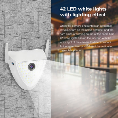 DP16 2.0 Megapixel 42 LEDs Garden Light Smart Camera, Support Motion Detection / Night Vision / Voice Intercom / TF Card, AU Plug - Security by buy2fix | Online Shopping UK | buy2fix