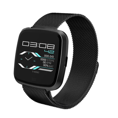 DTNO.1 G12 1.3 inches OLED Color Screen Smart Bracelet IP67 Waterproof, Steel Watchband, Support Call Reminder /Heart Rate Monitoring /Sedentary Reminder /Multi-sport Mode(Black) - Smart Wear by DTNO.1 | Online Shopping UK | buy2fix