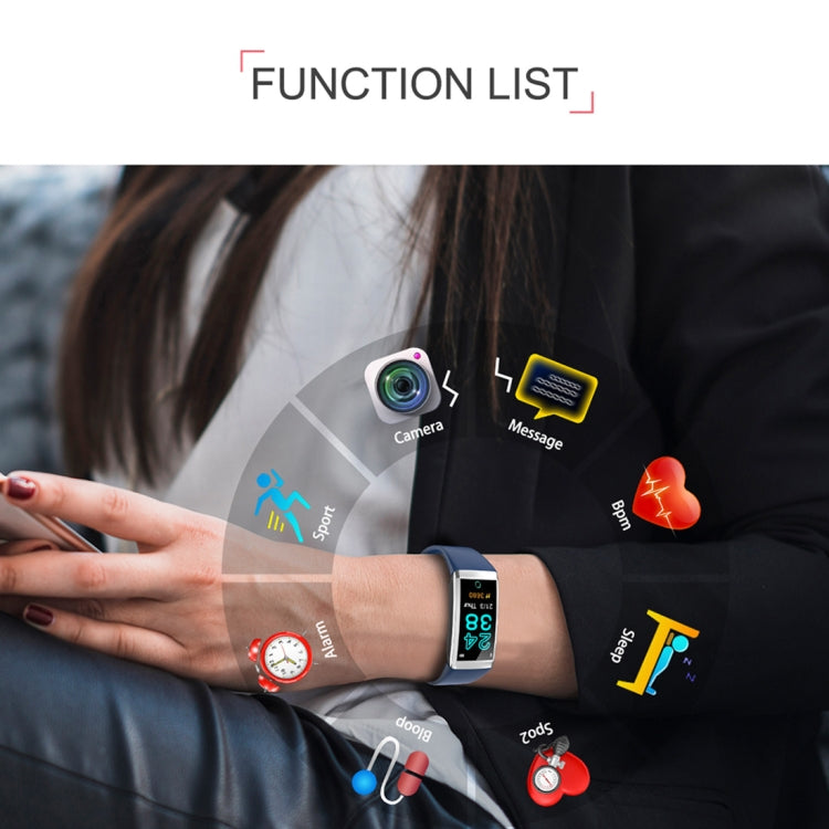 TD19 1.14 inches IPS Screen Smart Bracelet IP67 Waterproof, Support Call Reminder / Heart Rate Monitoring / Blood Pressure Monitoring / Sleep Monitoring /  Remote Camera (Red) - Smart Wear by buy2fix | Online Shopping UK | buy2fix