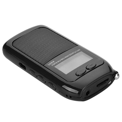 K-605 Portable FM / AM / SW Full Band Stereo Radio, Support TF Card (Black) - Radio Player by buy2fix | Online Shopping UK | buy2fix