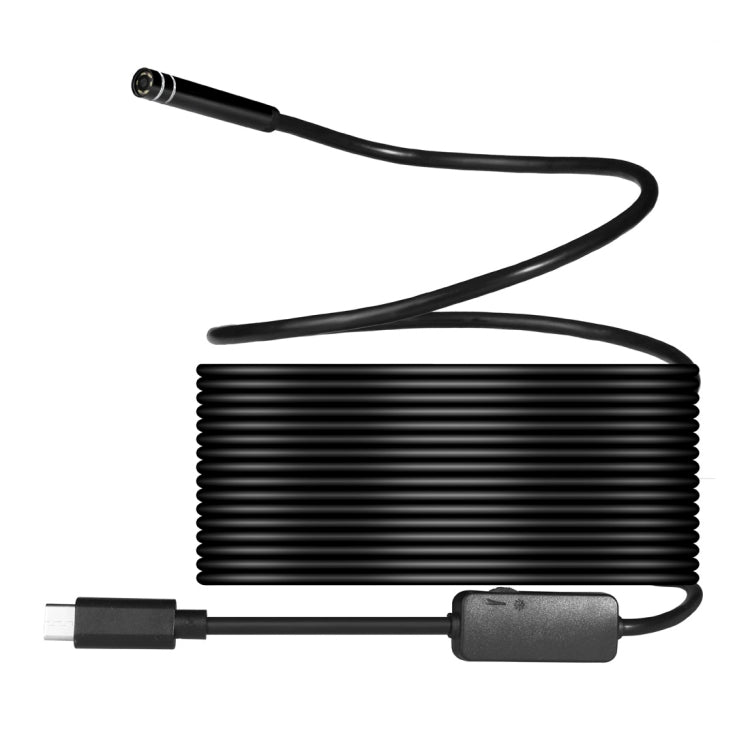 AN97 USB-C / Type-C Endoscope Waterproof IP67 Tube Inspection Camera with 8 LED & USB Adapter, Length: 10m, Lens Diameter: 7mm -  by buy2fix | Online Shopping UK | buy2fix