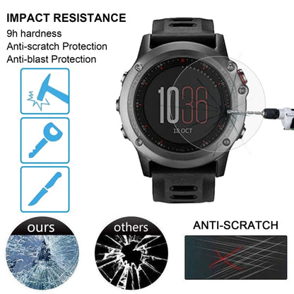 For Garmin Fenix 3 0.26mm 2.5D 9H Tempered Glass Film Screen Protector - Smart Wear by buy2fix | Online Shopping UK | buy2fix